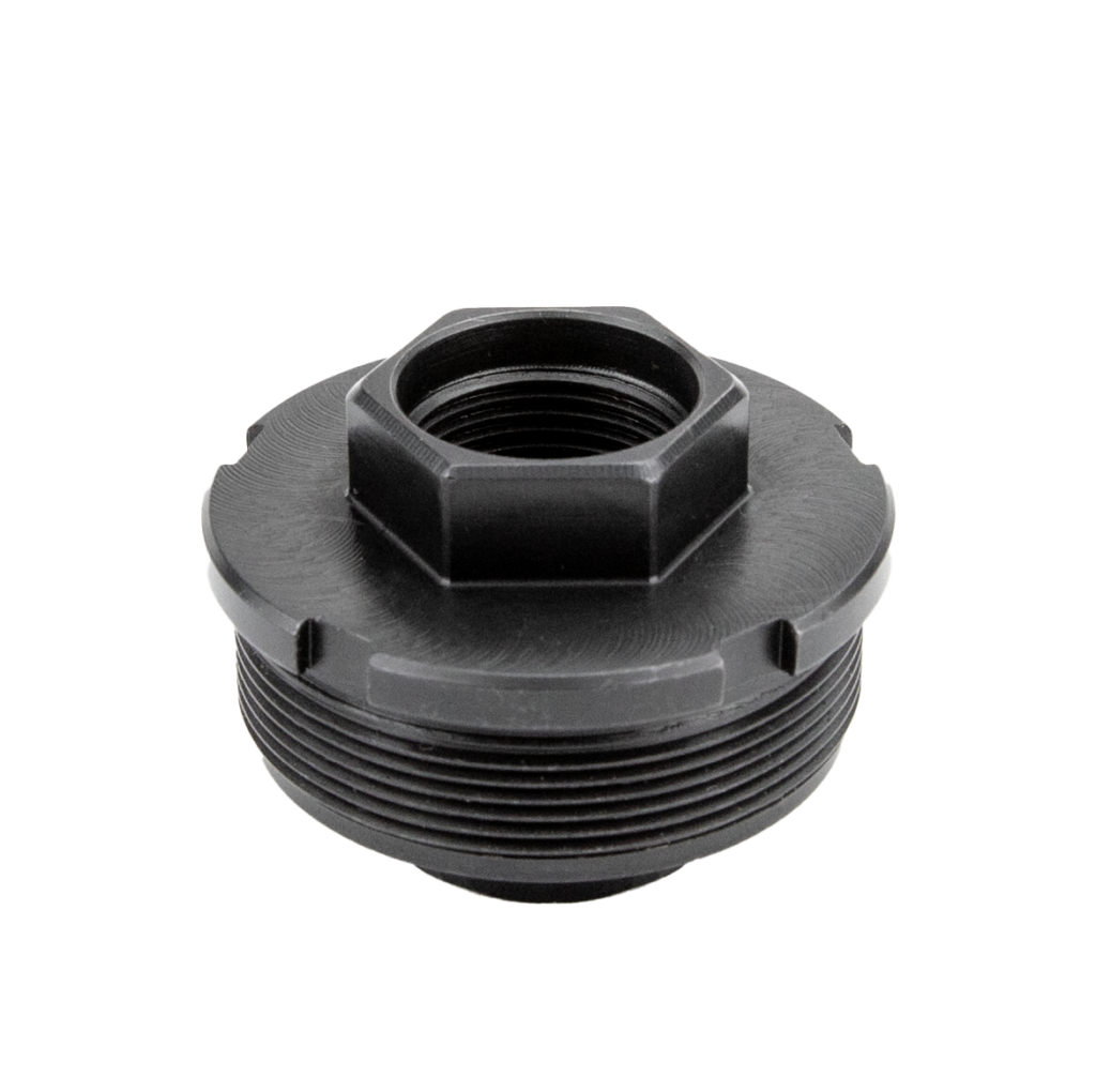 Direct Thread Adapter for HUB (1.375x24) Suppressors - 1/2x28 - Steel